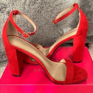 Beautiful red 4 inch heels